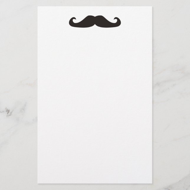 Retro gentelman mustaches hipsters stationery (Front)