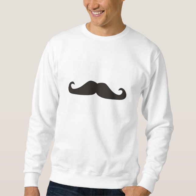 Retro gentelman mustaches hipsters Sweatshirt (Front)