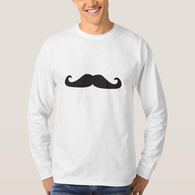 Retro gentelman mustaches hipsters tshirt (Front)