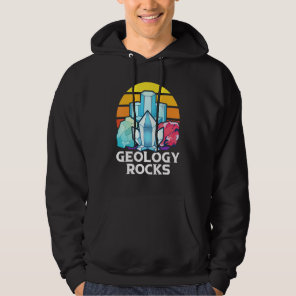 Retro Geology Rocks Pangea Rock Collector Geology Hoodie