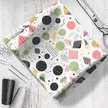 Retro Geometric Abstract Pat#2 Sage Pink ID1067 Fabric