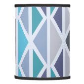Retro Geometric Art Triangles Turquoise Gray Lamp Shade (Left)