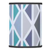 Retro Geometric Art Triangles Turquoise Gray Lamp Shade (Right)