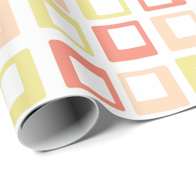 Retro Geometric Artistic Abstract Pattern #18 Wrapping Paper (Roll Corner)