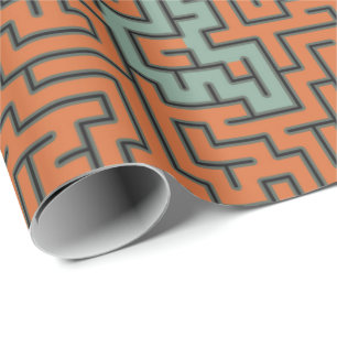 Retro Geometric Artistic Abstract Pattern #30 Wrapping Paper