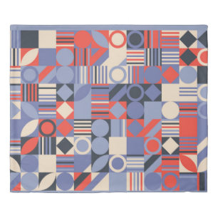 Retro geometric covers set. Bauhaus retro design c