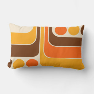 Retro Geometric Design Throw Pillow