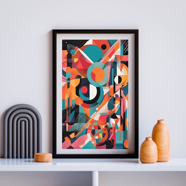 Retro Geometric Explosion Poster (Creator Uploaded)