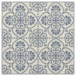 Retro geometric floral ornamental pattern fabric