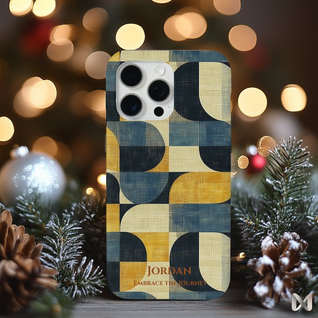 Retro Geometric Harmony - Mid-Century Modern Case-Mate iPhone Case (Creator Uploaded)
