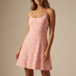 Retro Geometric Kaleidoscope Orange Pink Mosaic Fabric