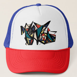 "Retro" geometric multi-color hat