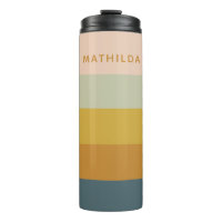Retro Geometric Pastel Color Block Personalized