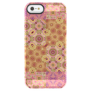 Retro Geometric Patchwork Clear iPhone SE/5/5s Case