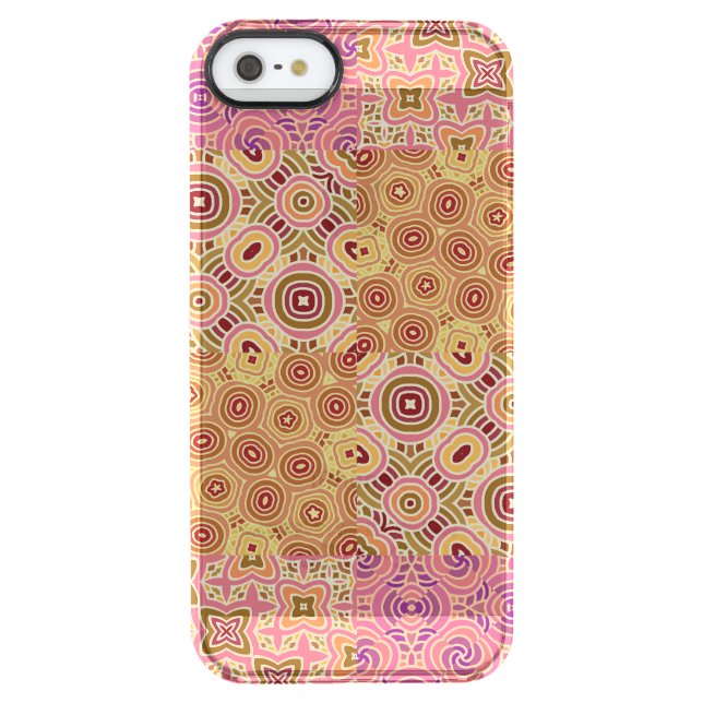 Retro Geometric Patchwork  Uncommon iPhone Case (Back)