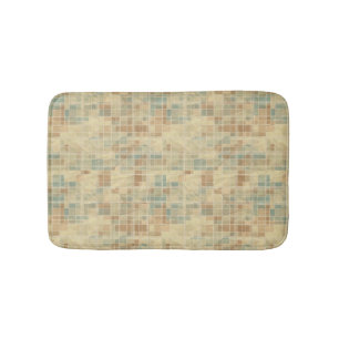 Retro geometric pattern 2 bath mat