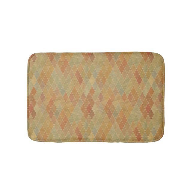 Retro geometric pattern 2 bathroom mat (Front)