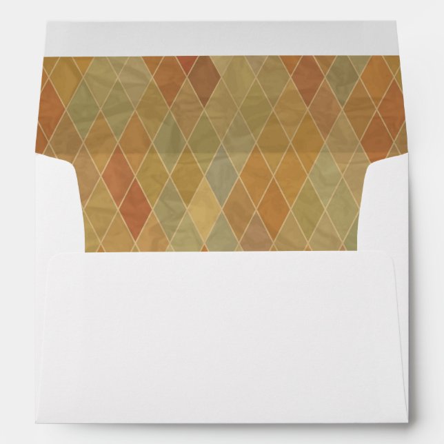 Retro geometric pattern 2 envelope (Back (Bottom))