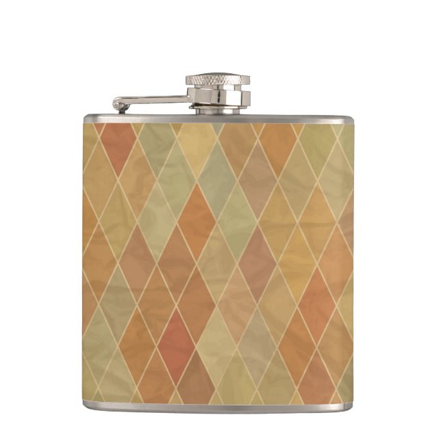 Retro geometric pattern 2 flask (Front)