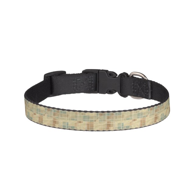 Retro geometric pattern 2 pet collar (Front)