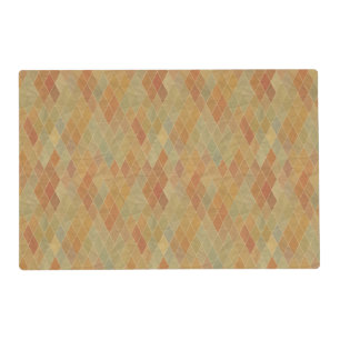 Retro geometric pattern 2 placemat