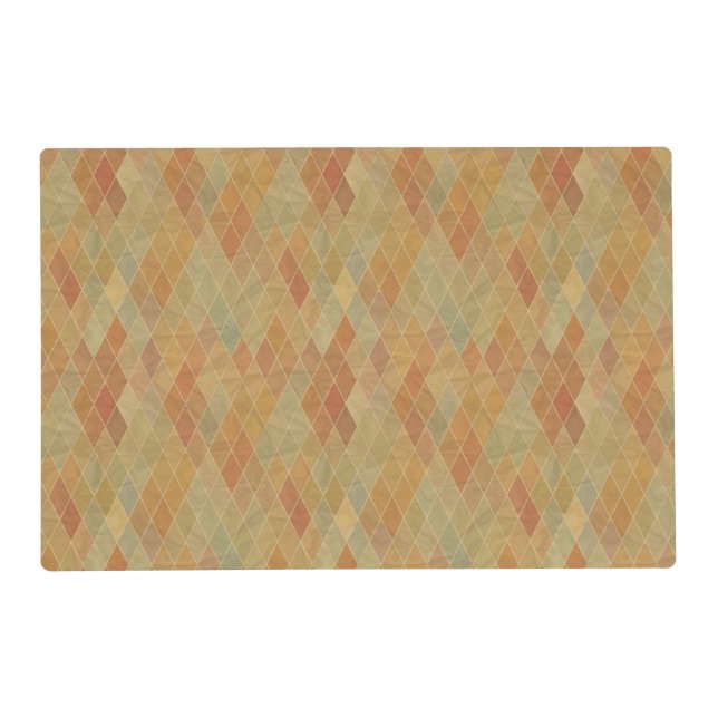 Retro geometric pattern 2 placemat (Front)