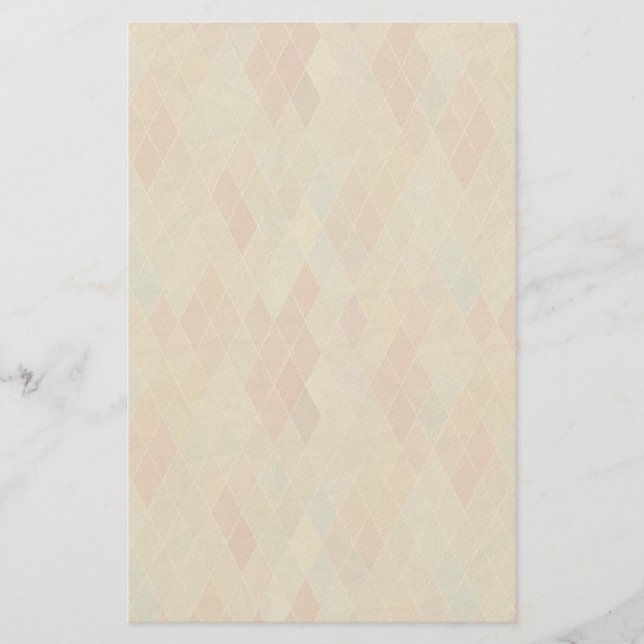 Retro geometric pattern 2 stationery (Front)