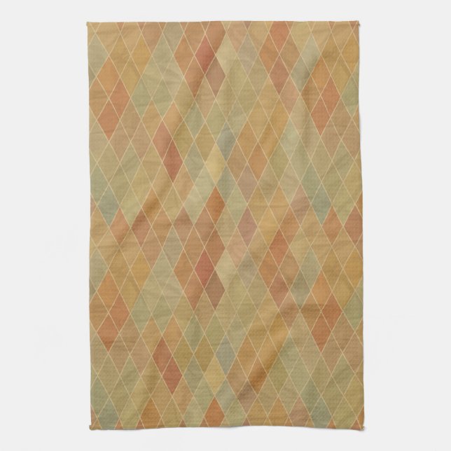 Retro geometric pattern 2 towel (Vertical)