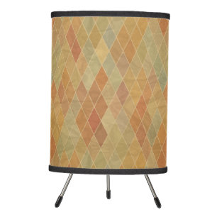 Retro geometric pattern 2 tripod lamp