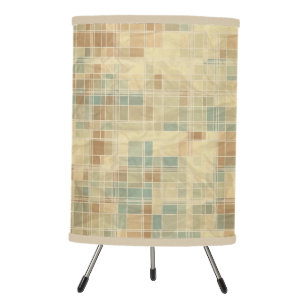 Retro geometric pattern 2 tripod lamp