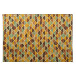 Retro geometric pattern 3 cloth placemat