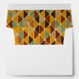 Retro geometric pattern 3 envelope