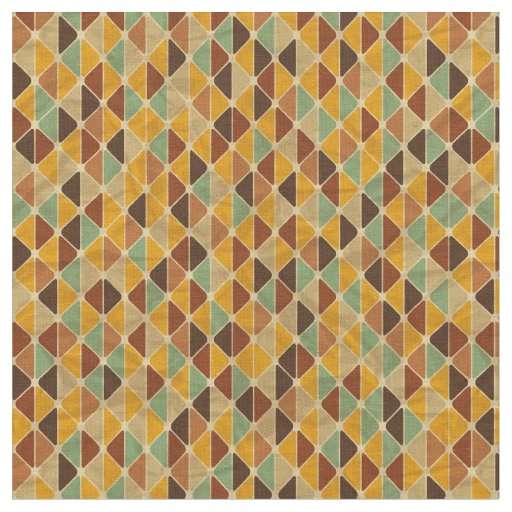 Retro geometric pattern 3 fabric