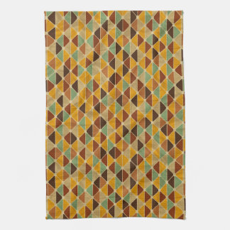 Retro geometric pattern 3 kitchen towel
