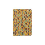 Retro geometric pattern 3 passport holder