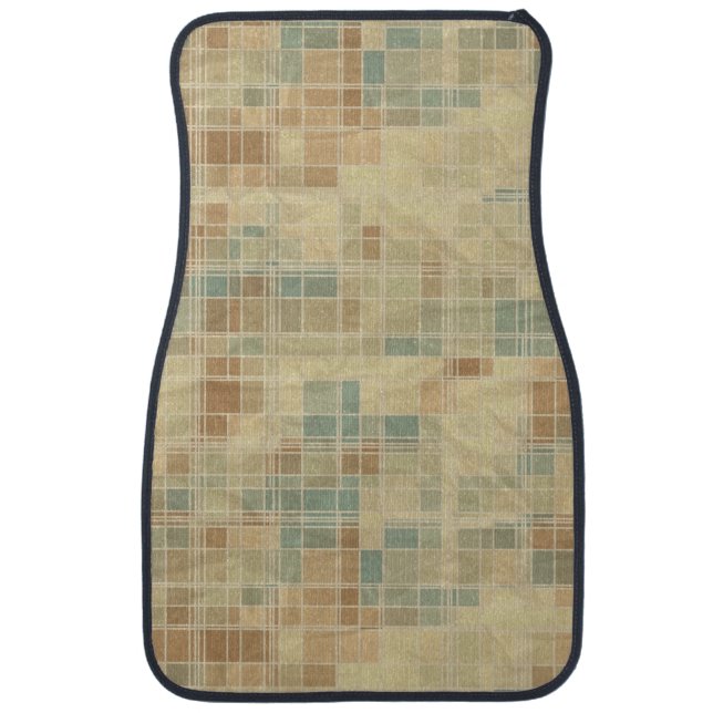 Retro geometric pattern 4 car mat (Front)