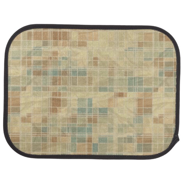 Retro geometric pattern 4 car mat (Rear)