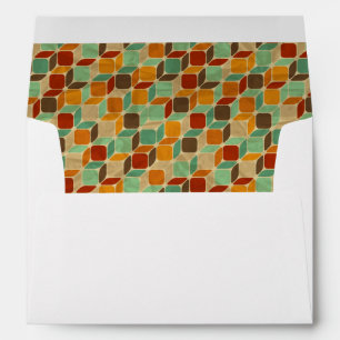 Retro geometric pattern 4 envelope