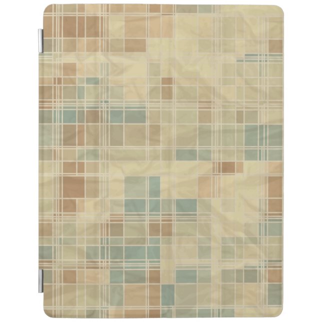 Retro geometric pattern 4 iPad smart cover (Front)