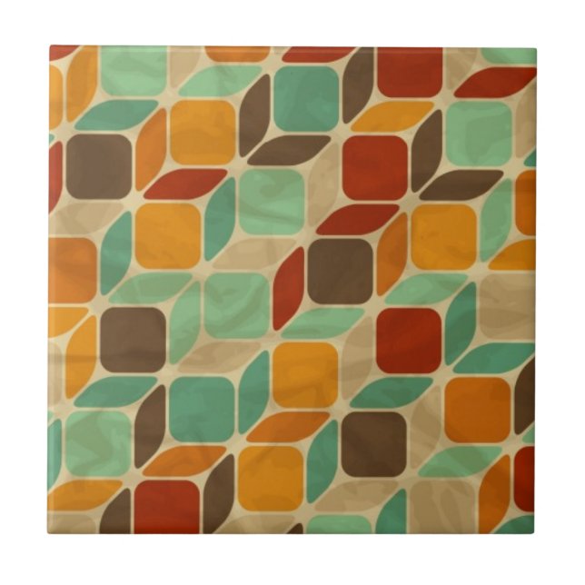 Retro geometric pattern 4 tile (Front)