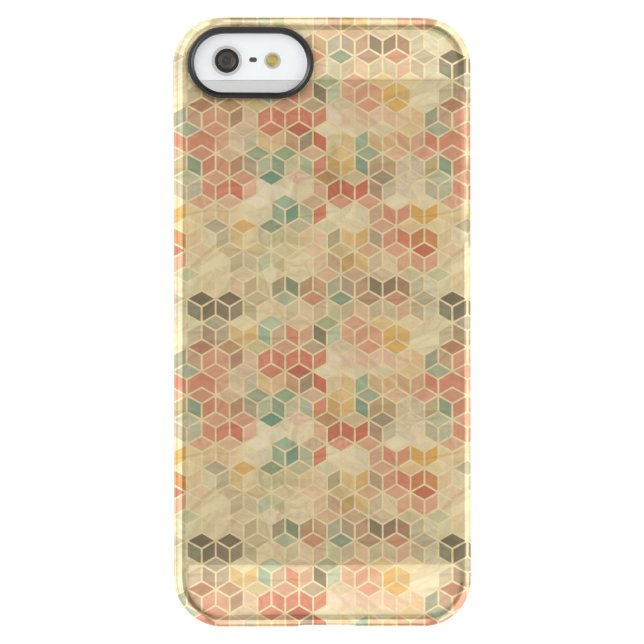 Retro geometric pattern 5 uncommon iPhone case (Back)