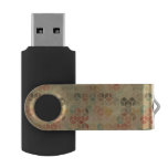 Retro geometric pattern 5 USB flash drive