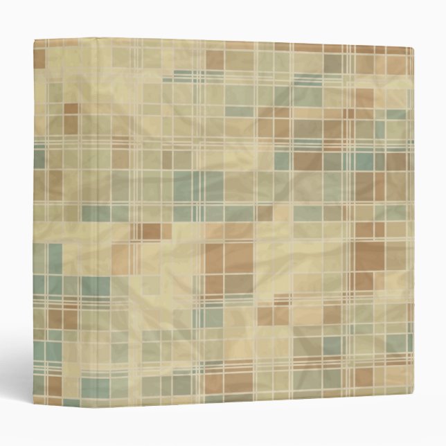 Retro geometric pattern binder (Front/Spine)