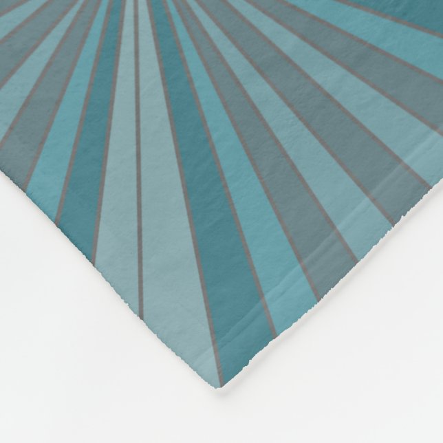 Retro geometric pattern  fleece blanket (Corner)