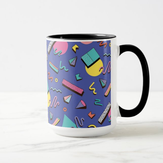 Retro Geometric Pattern Mug (Right)