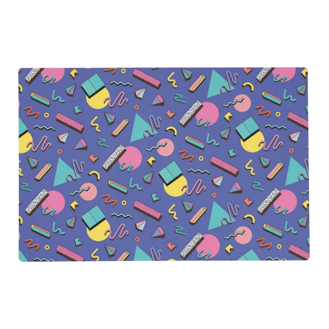 Retro Geometric Pattern Placemat (Front)