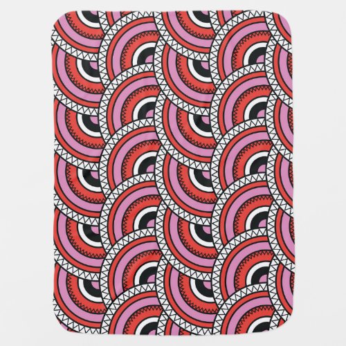 Retro Geometric Seamless Pattern Baby Blanket