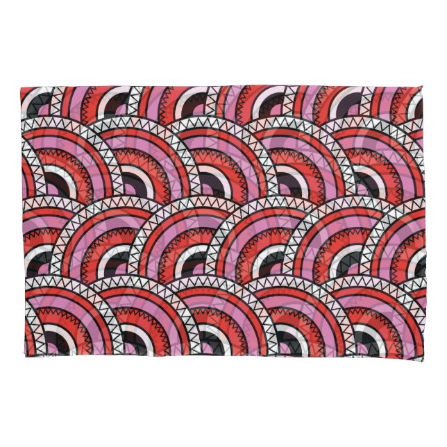 Retro Geometric Seamless Pattern Pillow Case (Front)