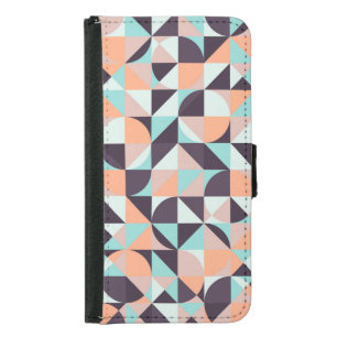 Retro geometric, seamless vintage background samsung galaxy s5 wallet case