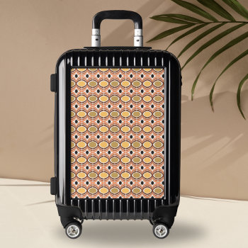 Retro Geometric Shapes Pattern  Luggage by InTrendPatterns at Zazzle